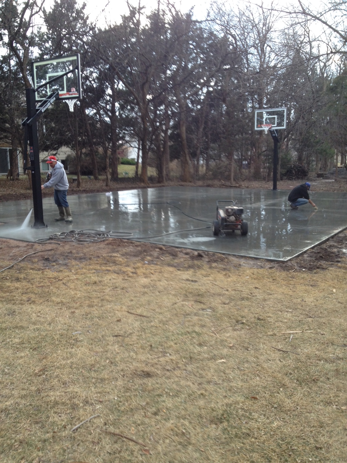 Concrete Basketball Courts E & J Concrete and Dirt Work