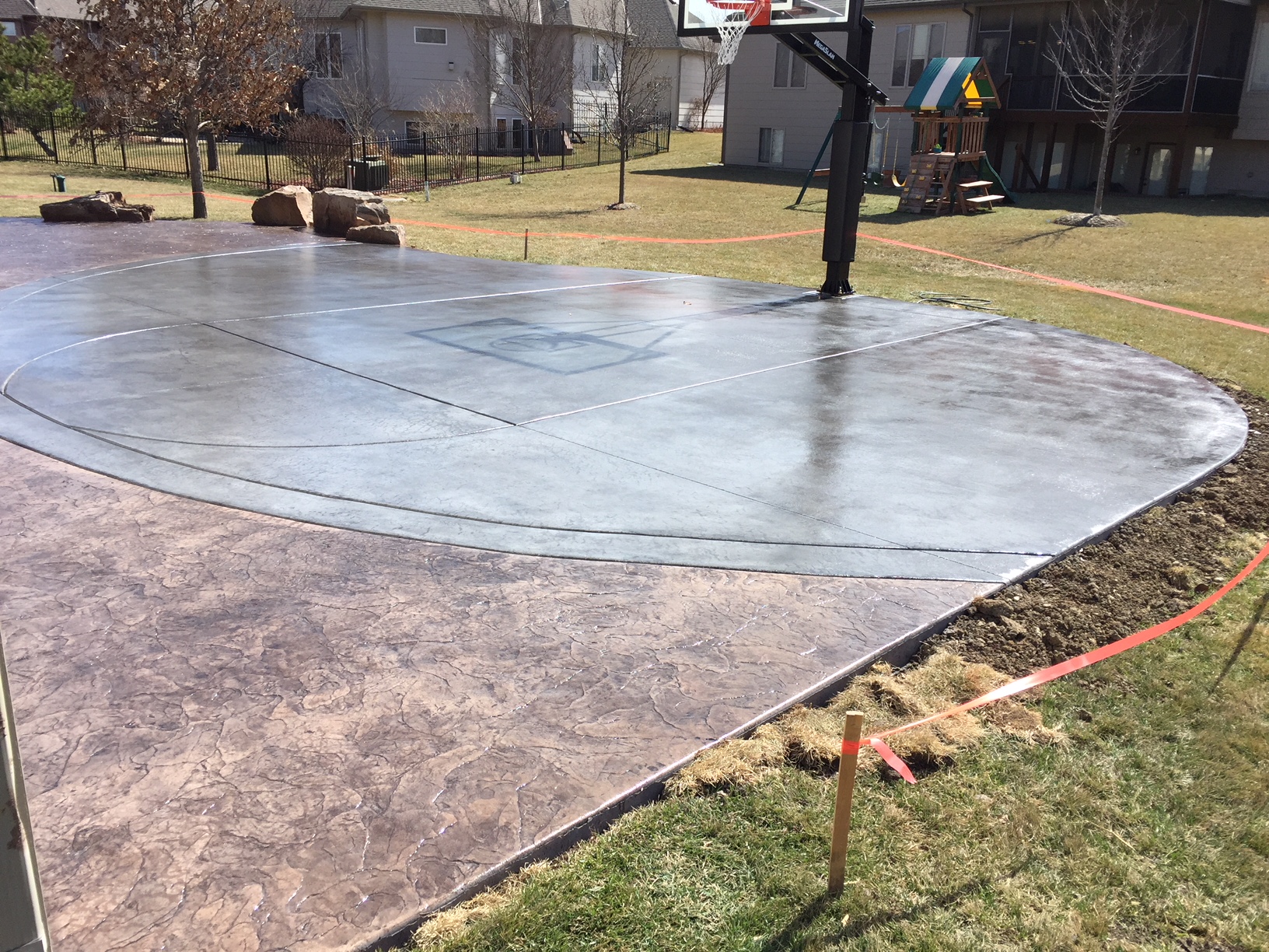 Basketball Courts | E & J Concrete and Dirt Work